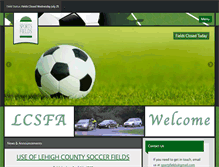 Tablet Screenshot of lcsportsfields.org